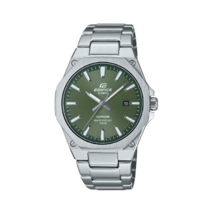 Casio Edifice EFR-S108D-3AV Silver Stainless Steel Band Men Watch
